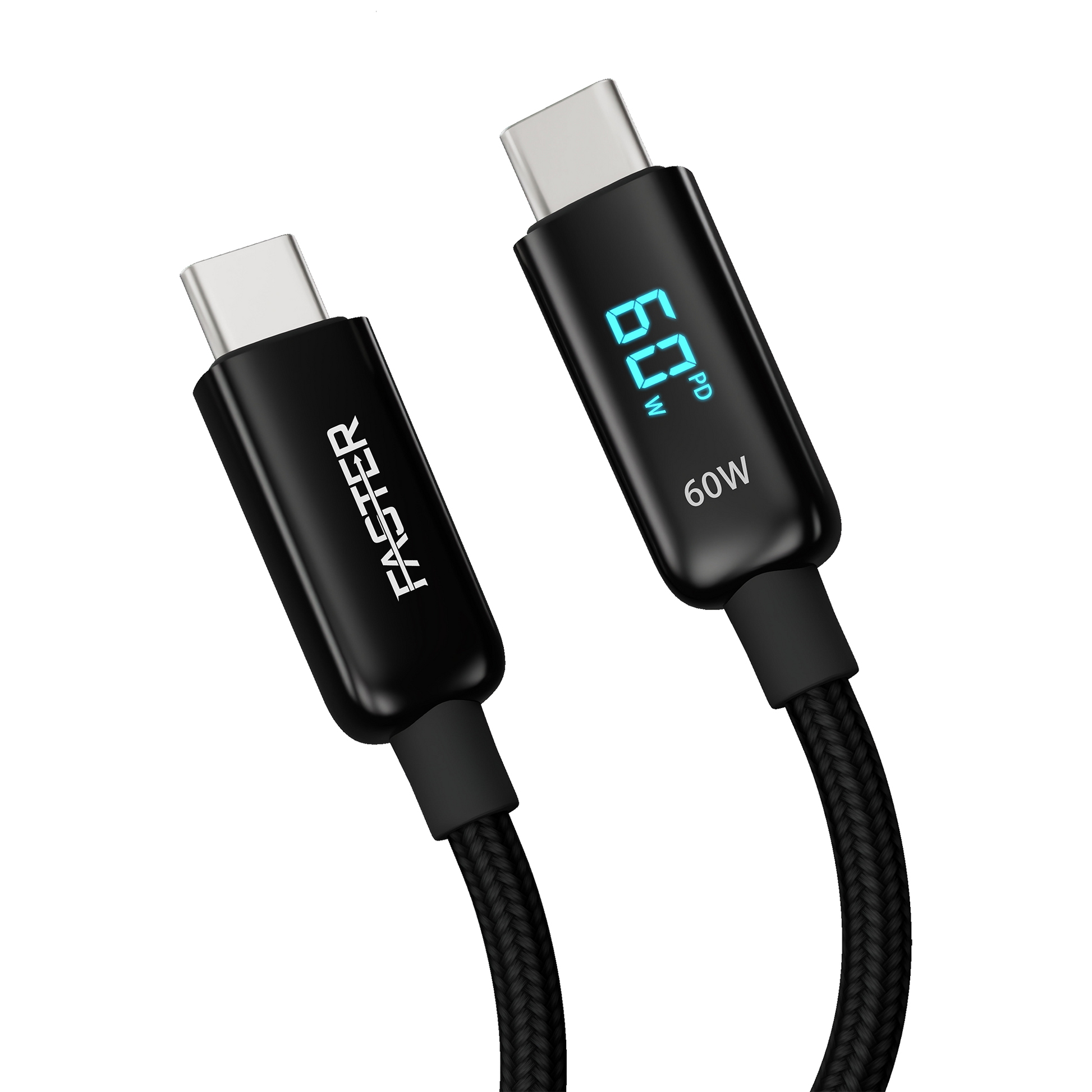 FASTER 60W USB-C TO USB-C DIGITAL DATA CABLE