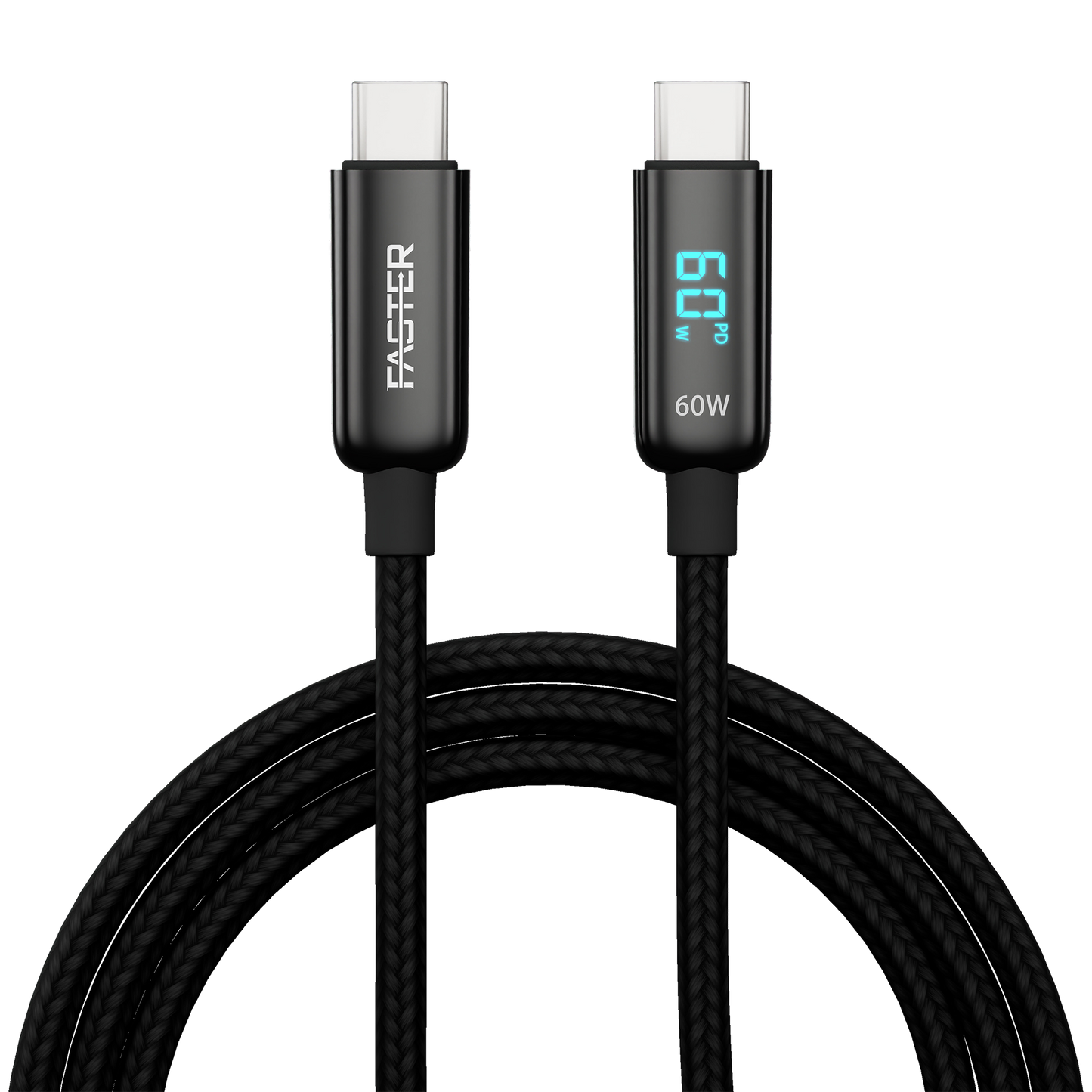 FASTER 60W USB-C TO USB-C DIGITAL DATA CABLE