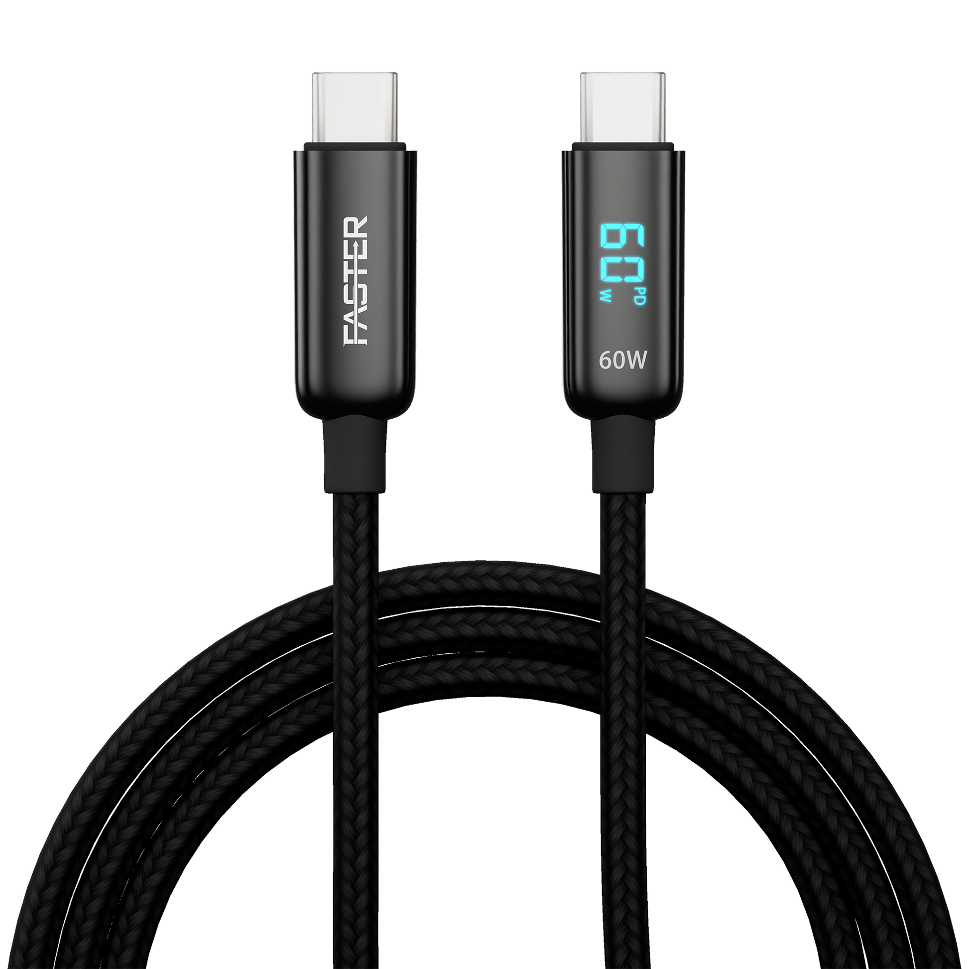 FASTER 60W USB-C TO USB-C DIGITAL DATA CABLE