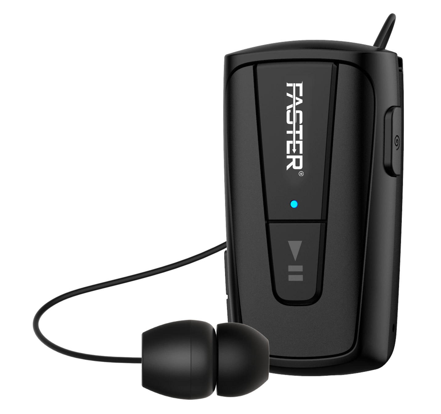 FASTER R12 Pro Retractable Bluetooth Headset Clip-on Earbuds