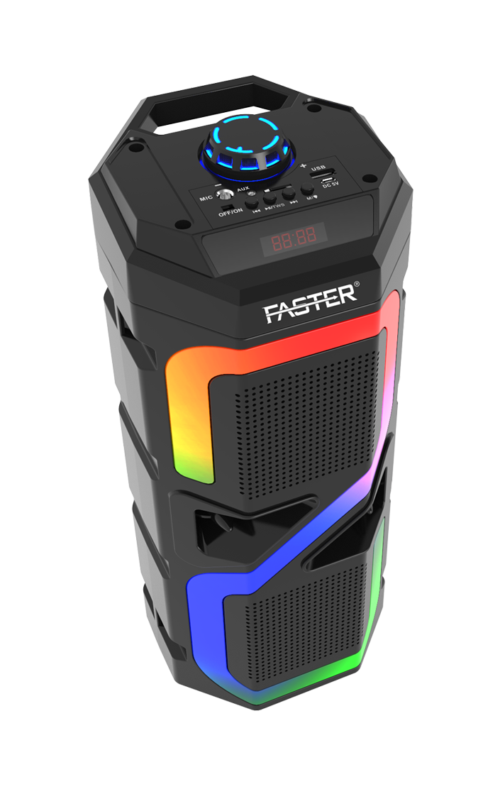 FASTER Rainbow 7 Powerful Bass Wireless Speaker