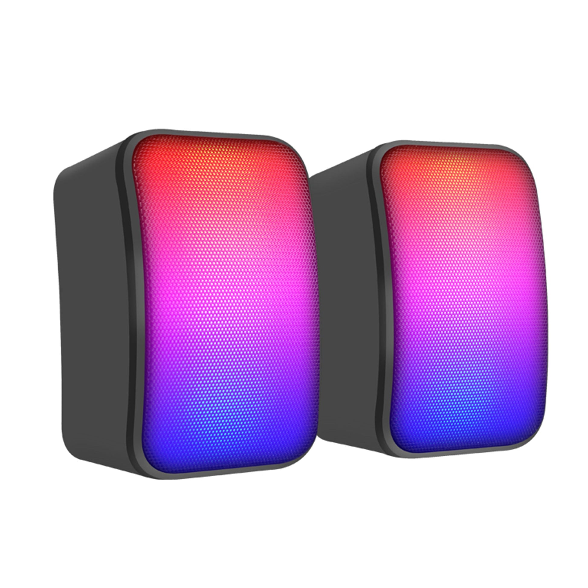 Faster Speaker for PC - Usb 2.0 Speaker, Rgb Mini PC Gaming Speakerd