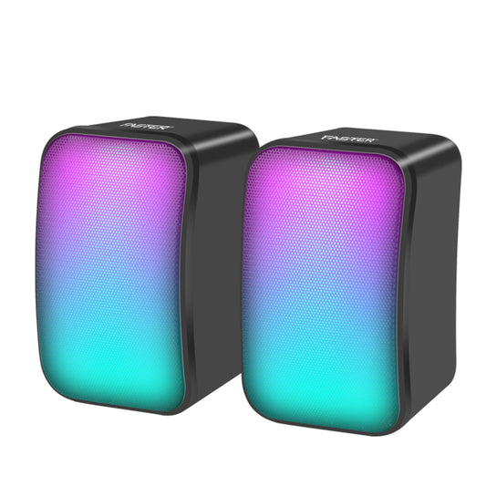 Faster Speaker for PC - Usb 2.0 Speaker, Rgb Mini PC Gaming Speakerd